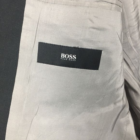 HUGO BOSS Men's Black Sport Coat Blazer 100% Wool Size 40 Reg - Picture 3 of 11